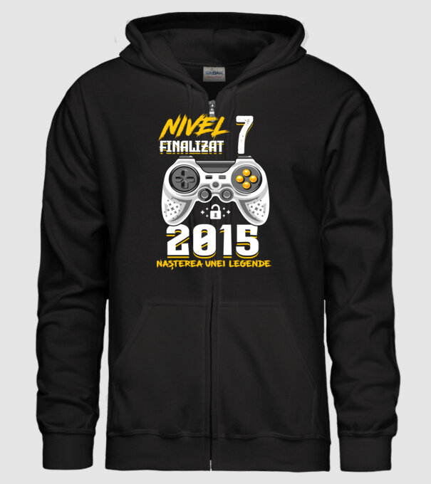 Nivel 7 finalizat. 2015 nașterea unei legende model negru pe tricou