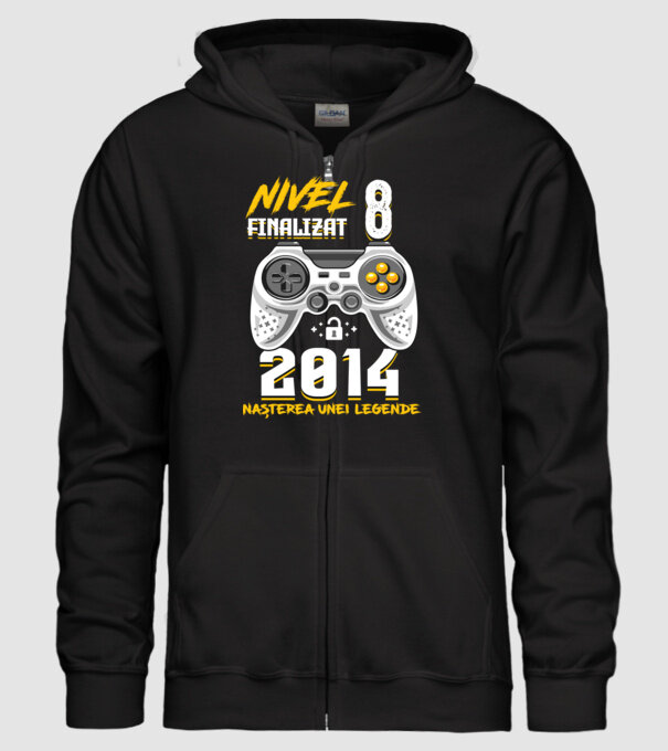 Nivel 8 finalizat. 2014 nașterea unei legende model negru pe tricou