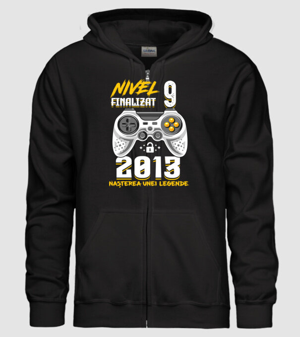 Nivel 9 finalizat. 2013 nașterea unei legende model negru pe tricou
