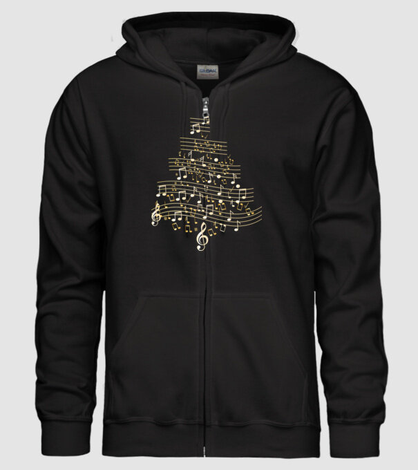 note de Crăciun model negru pe tricou