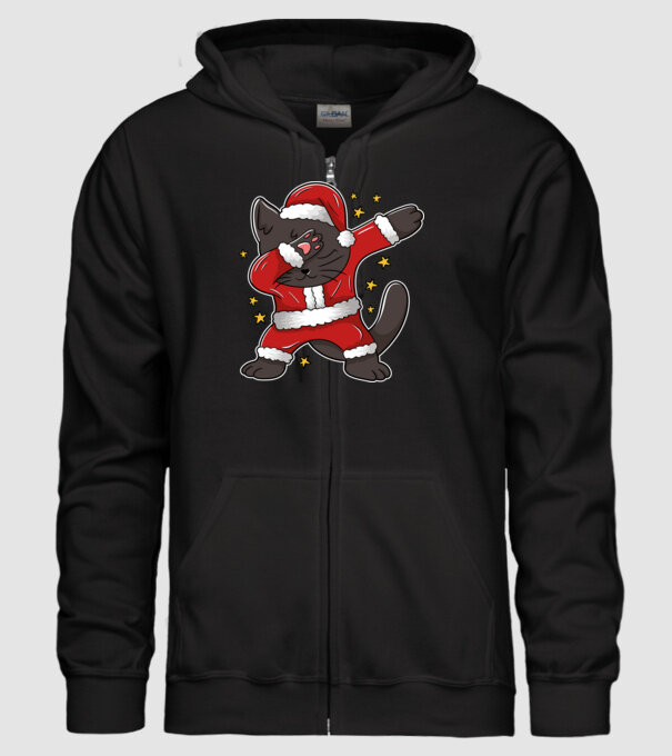 Pisică Dab model negru pe tricou