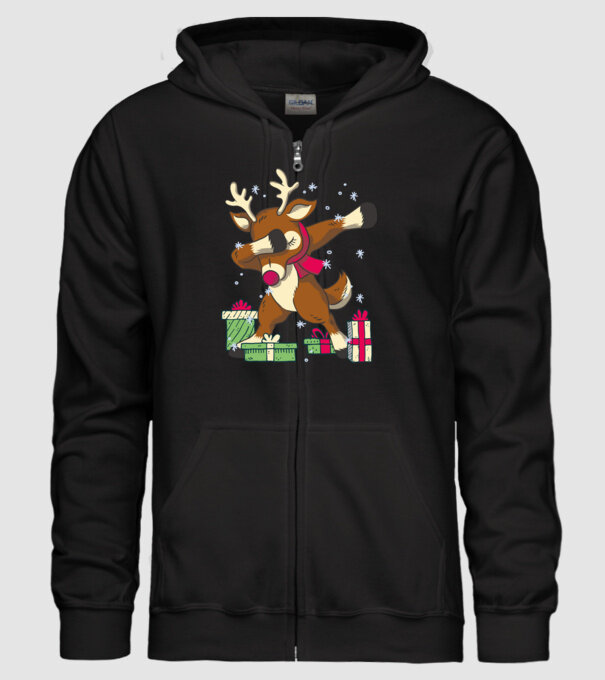Rudolph DAB model negru pe tricou