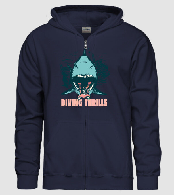 Scufundarea este periculoasă model albastru închis pe tricou