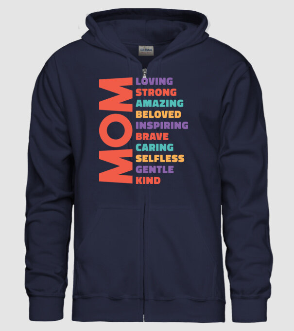 Caracteristici mamă model albastru închis pe tricou