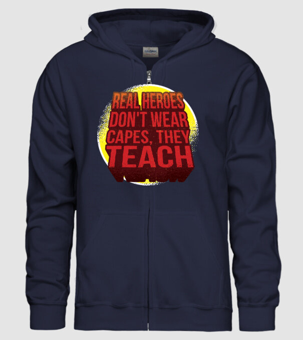 Adevărații eroi predau model albastru închis pe tricou