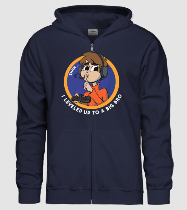 Gamer Frate mai mare model albastru închis pe tricou