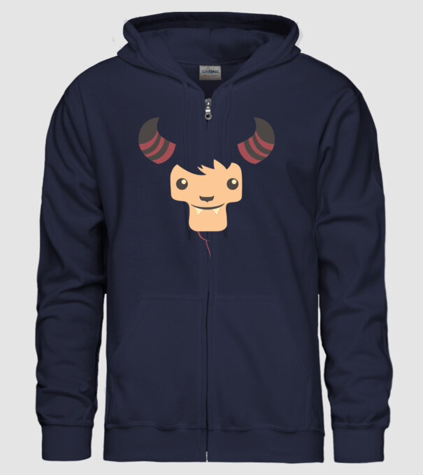 Goat Halloween model albastru închis pe tricou