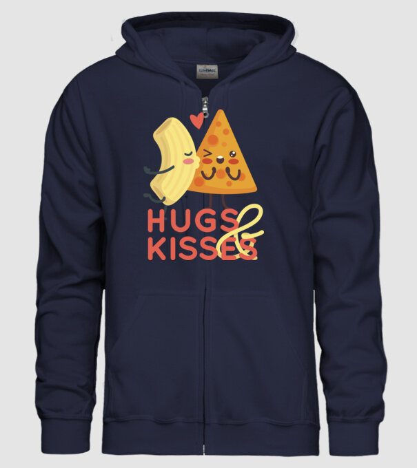 'Hawaii pizza dragoste tricou drăguț Valentine''s Day' model albastru închis pe tricou