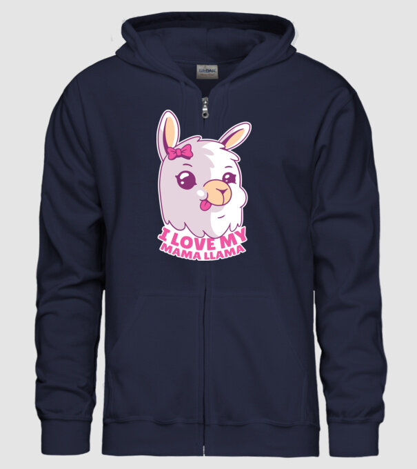 I Love My Papa Llama tricou drăguț cu lamă pentru bunica model albastru închis pe tricou