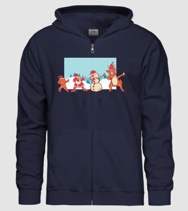 Crăciun DAB model albastru închis pe tricou