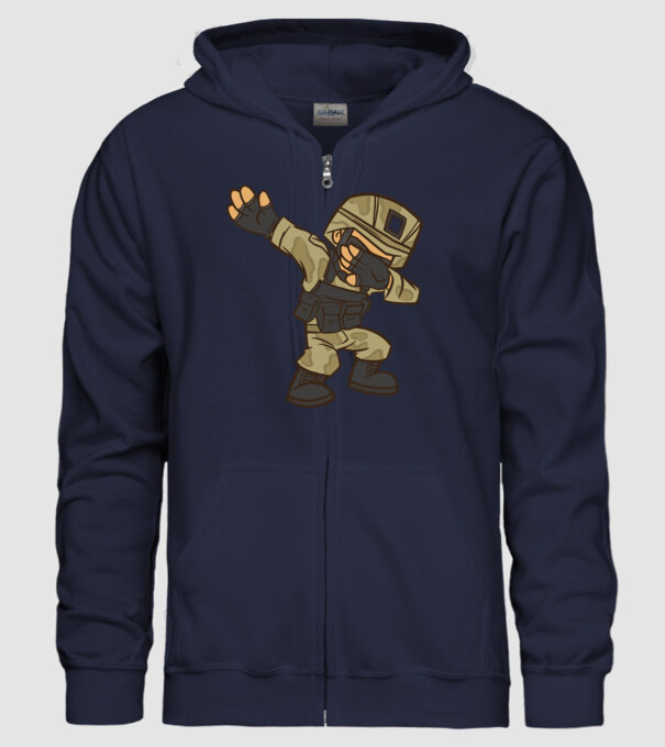 Soldat DAB model albastru închis pe tricou