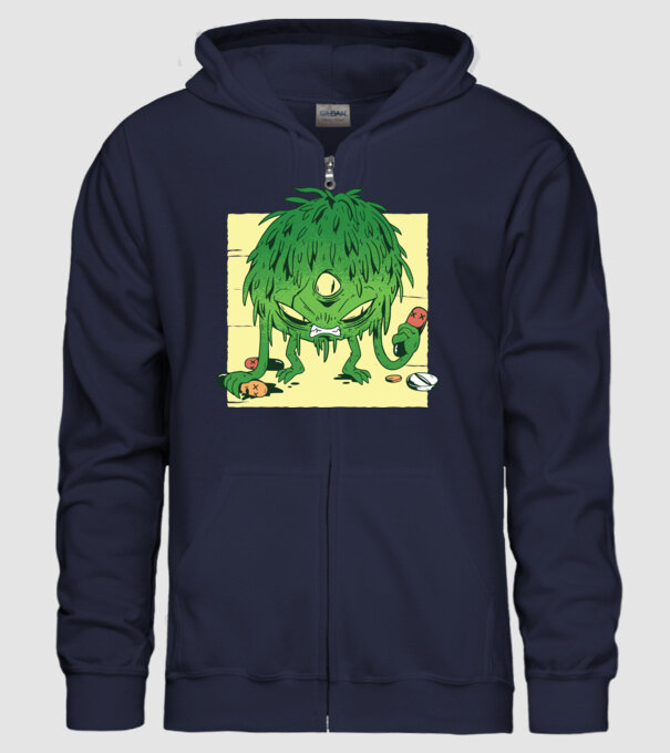 Coronavirus Monstru model albastru închis pe tricou