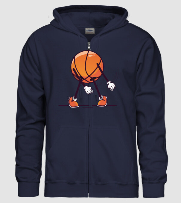 Baschet DAB model albastru închis pe tricou