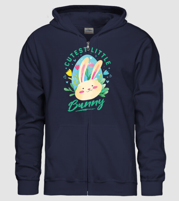 Cel mai dulce iepuraș model albastru închis pe tricou