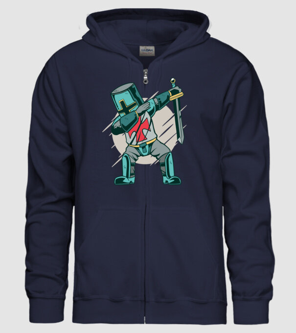Cavaler DAB model albastru închis pe tricou