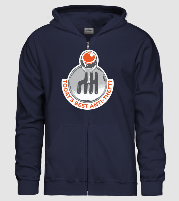Cutia de viteze manuală este cel mai bun anti-furt tricou amuzant model albastru închis pe tricou