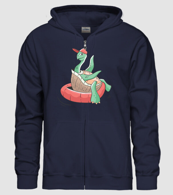 Broască țestoasă cool model albastru închis pe tricou