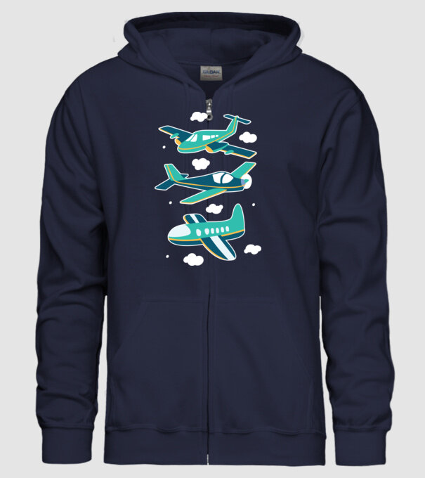 Avioane model albastru închis pe tricou