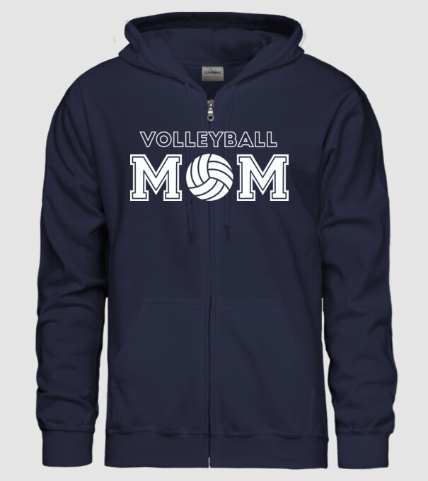 Mamă voleibalistă model albastru închis pe tricou