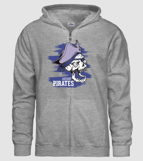 Airship Pirates 2 - Pirat model gri pe tricou