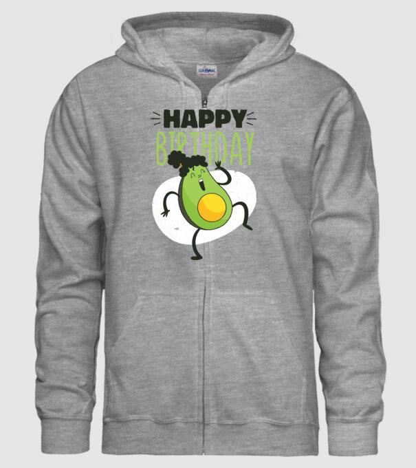 Avocado La mulți ani model gri pe tricou