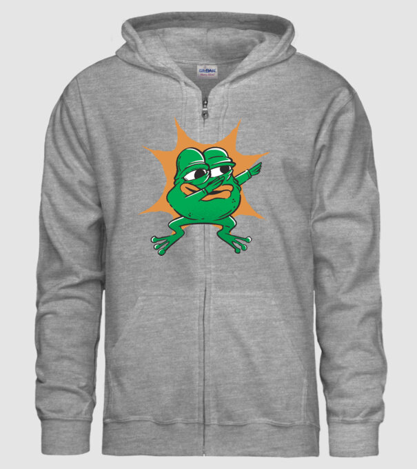 Broască DAB model gri pe tricou