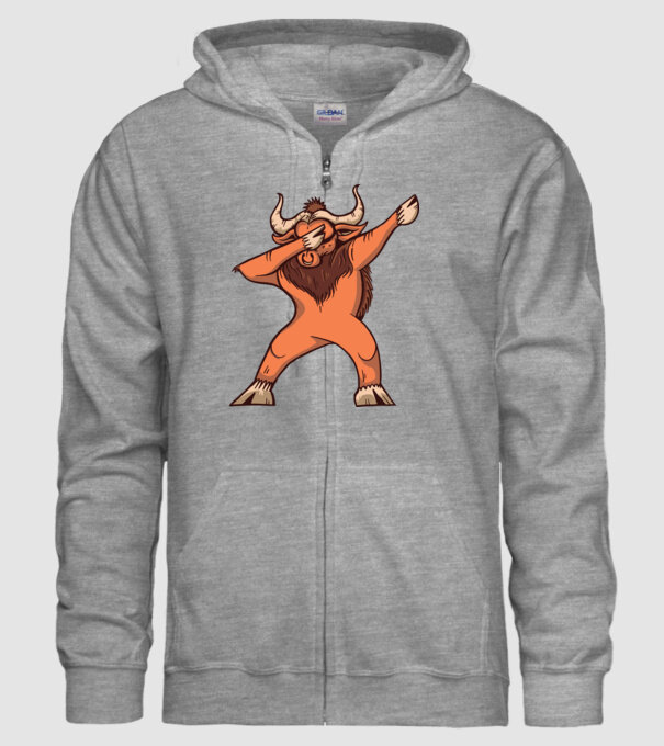 Bivol DAB model gri pe tricou