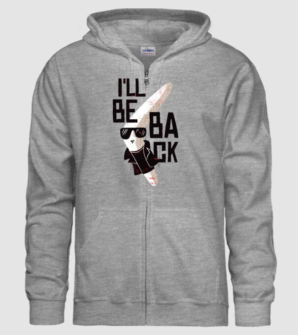 'Boomerang - Mă voi întoarce - I''ll be back' model gri pe tricou