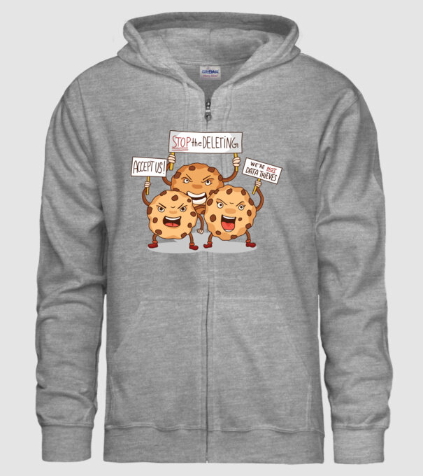 Protest Cookie model gri pe tricou