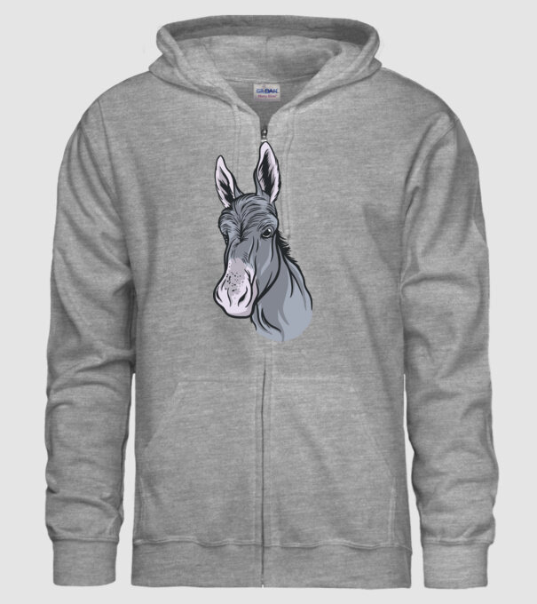 Măgăruș model gri pe tricou