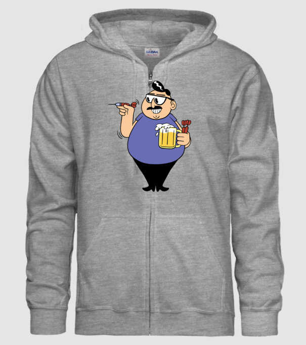 Jucător de darts model gri pe tricou