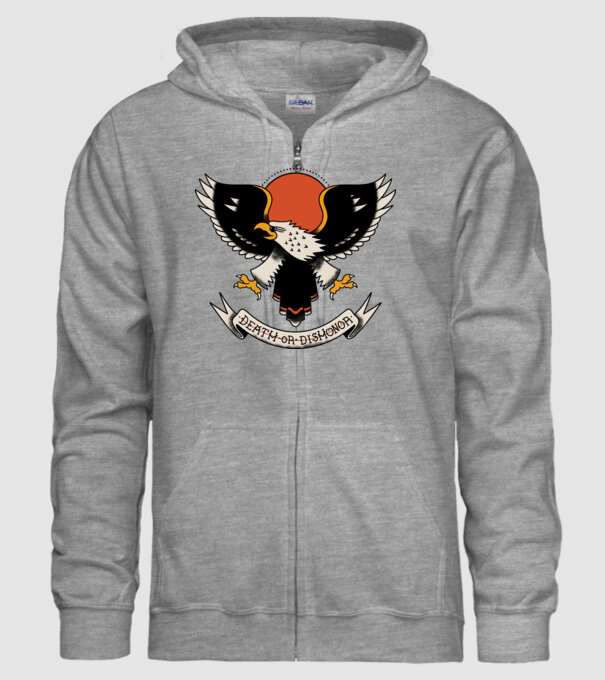 Eagle Tatuaj model gri pe tricou