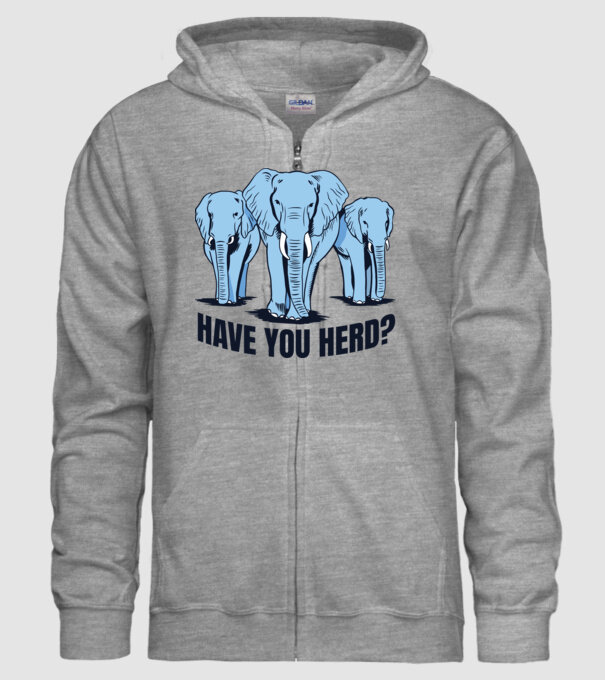 Elefanți model gri pe tricou
