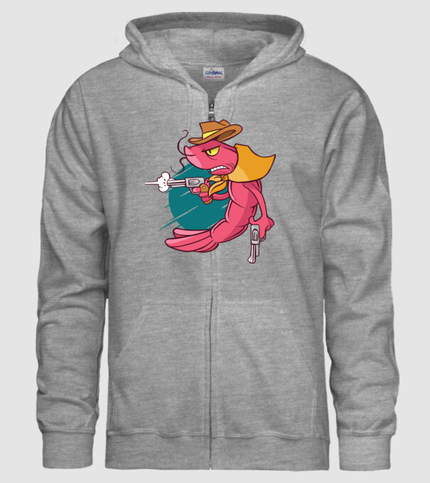 Rac înarmat model gri pe tricou