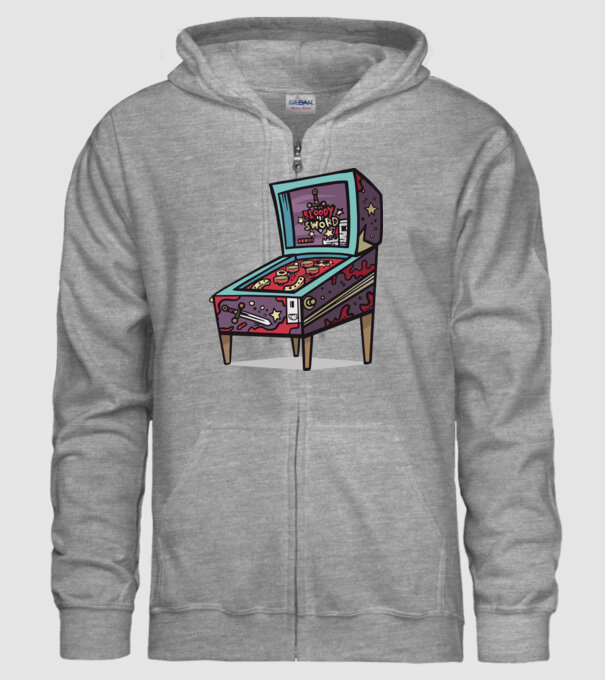 Flipper model gri pe tricou