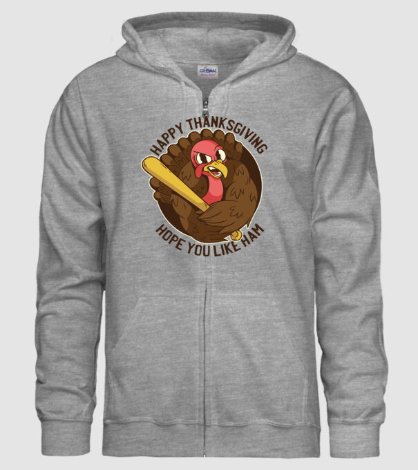 Happy Thanksgiving - Hope you like Ham model gri pe tricou