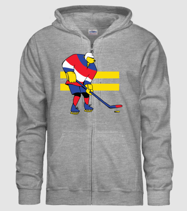 Urs hocheist model gri pe tricou