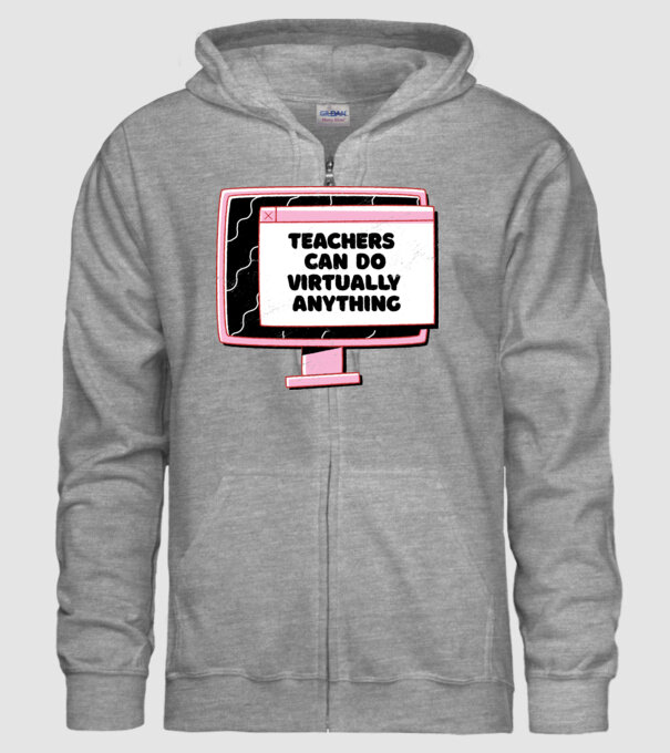 Home Office Pentru profesori model gri pe tricou