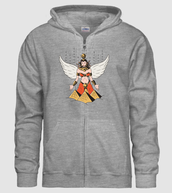 Zeița Isis model gri pe tricou