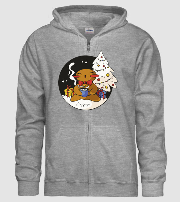 Turtă dulce de Crăciun model gri pe tricou