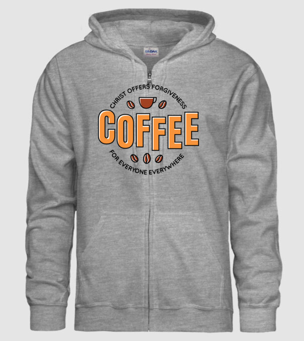 Cafea Iertare model gri pe tricou