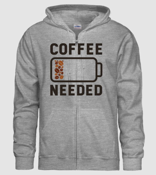 Am nevoie de cafea model gri pe tricou