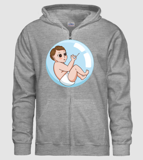 Bebeluș model gri pe tricou