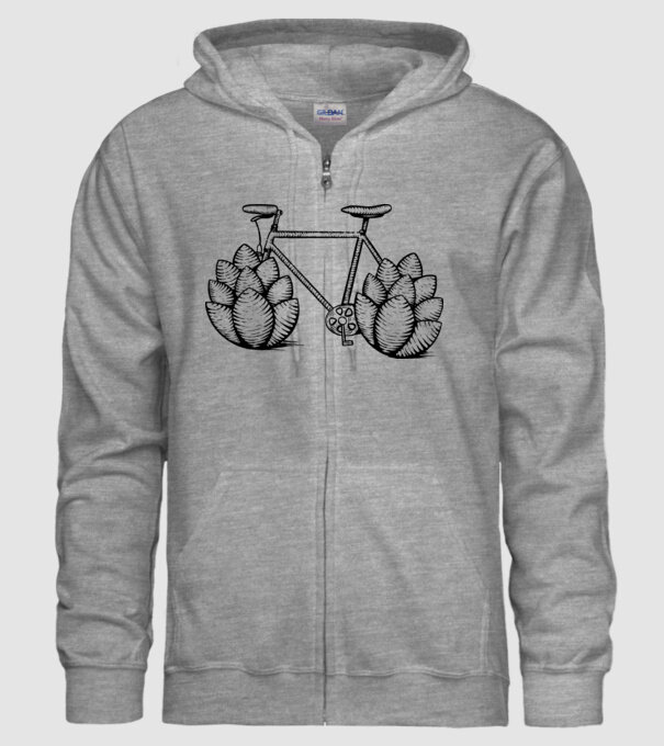 Bicicletă Hamei model gri pe tricou