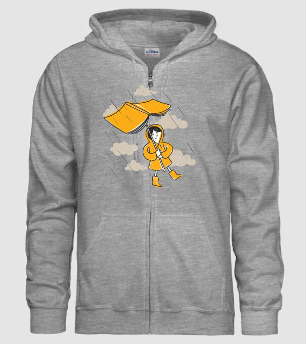 Umbrelă Carte model gri pe tricou