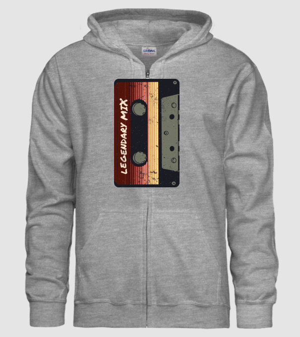 Casetă Legendary Mix model gri pe tricou