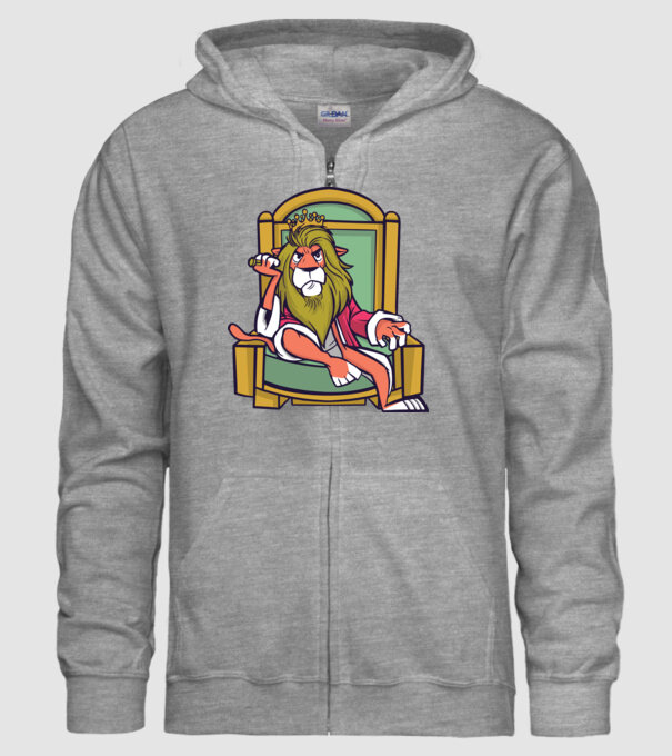 Lion King model gri pe tricou