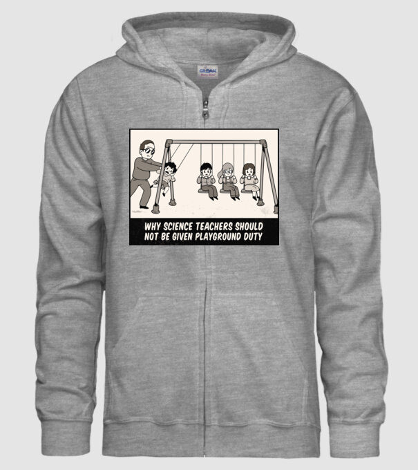 De ce să nu-i lăsăm pe profesorii de științe pe terenul de joacă model gri pe tricou