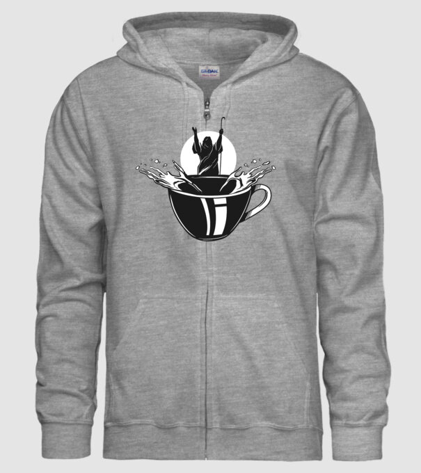 Moise cafea model gri pe tricou