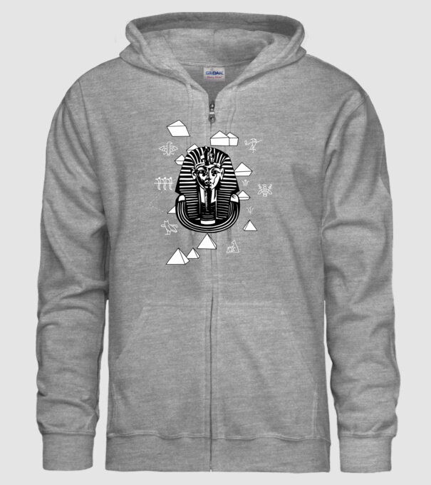 Egiptul Antic Faraon model gri pe tricou